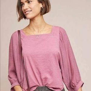 Anthropologie Akemi Kin Balloon Sleeve blouse